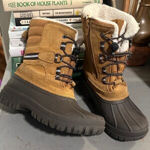 New! Kids size 3 Winter Snow Boots - Insulated Waterproof Style, landsend